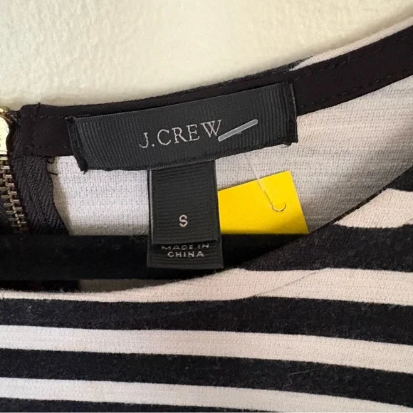 J. Crew Black and White Striped Midi Dress Size Small - Picture 12 of 13